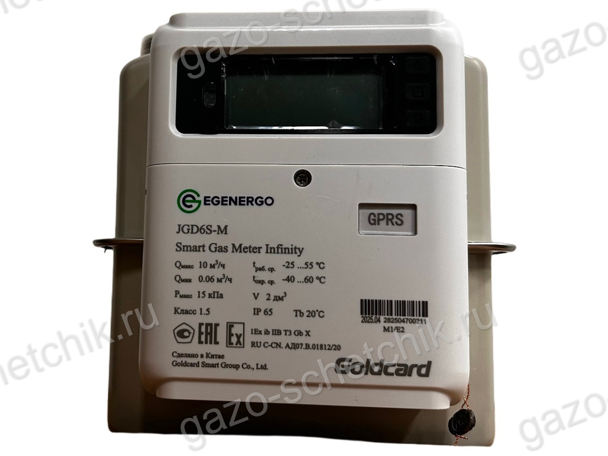 Газовый счетчик GoldCard Infinity G6 152 мм Газовый счетчик GoldCard Infinity G6 152 мм